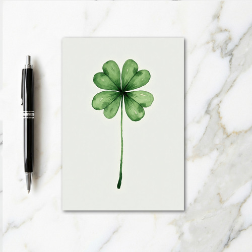 Heart Leaf Clover Card