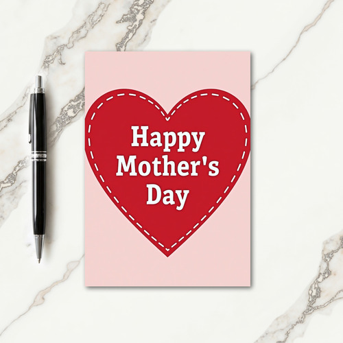 Heart Mothers Day Message Card