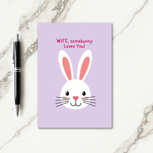 Heart Nose Animal Wife Card