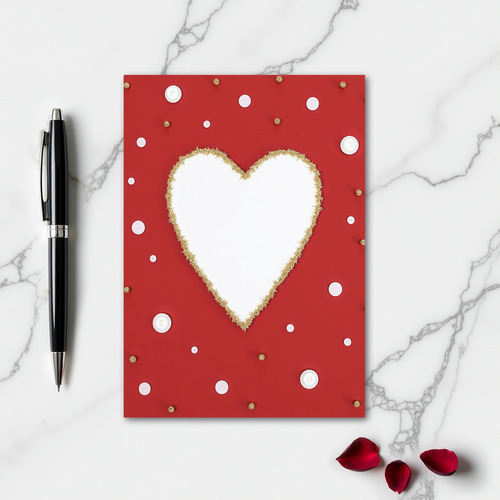Heart Of Gold Festive Card