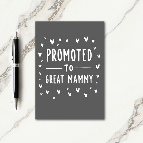 Heart Pattern Great Mammy Card