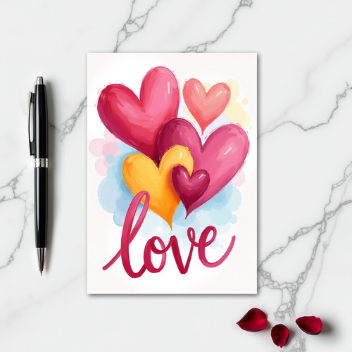 Heart Pattern Love Card