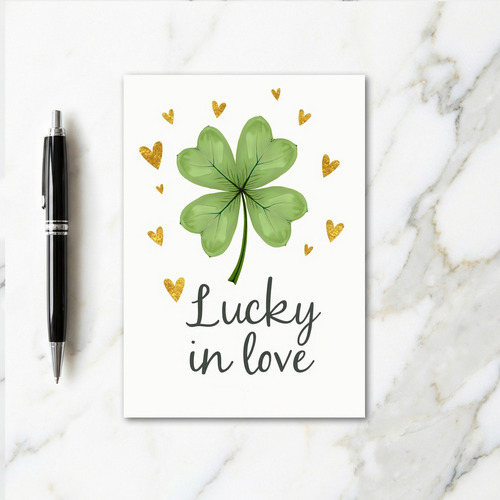 Heart Pattern Lucky Love Card