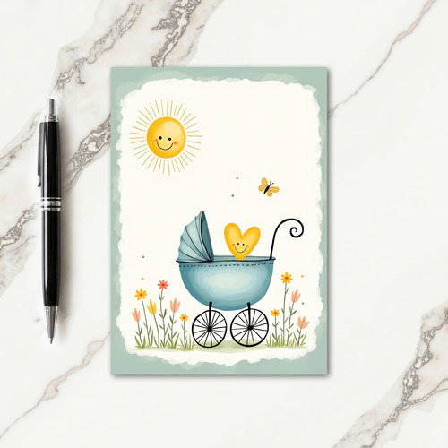 Heart Shape Fathers Day Card