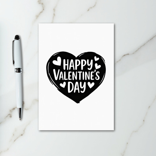 Heart Shaped Valentines Day Card