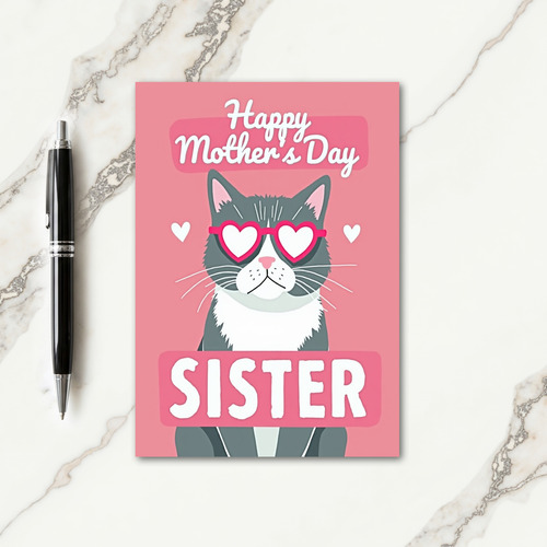 Heart Specs Mothers Day Card