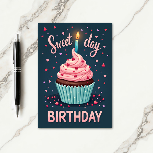 Heart Sprinkles Birthday Card