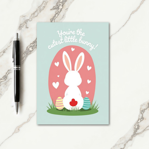 Heart Tail Bunny Card