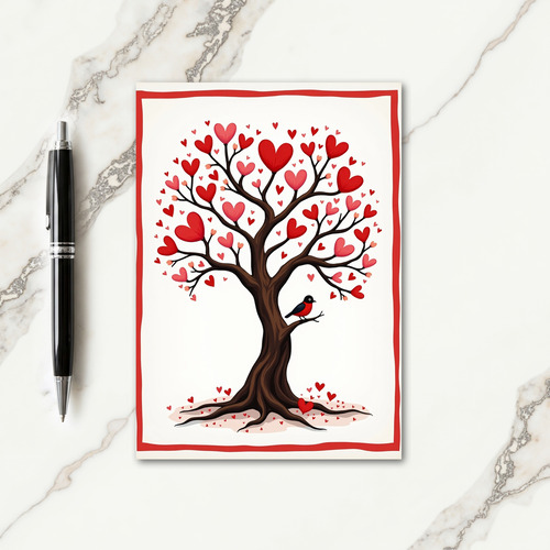 Heart Tree Birthday Card