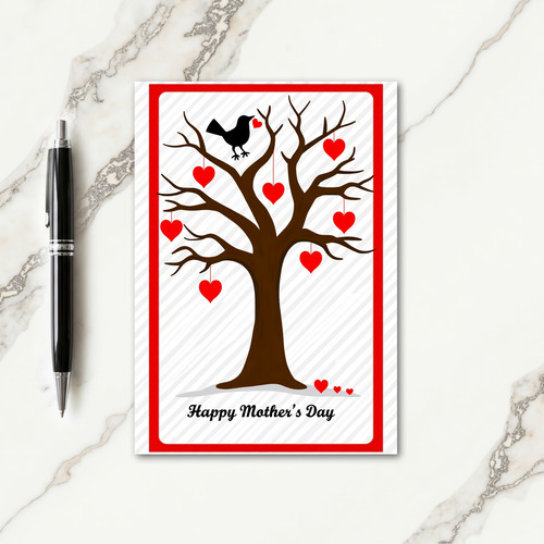 Heart Tree Mothers Day Card