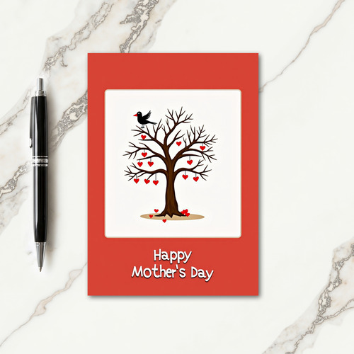Heart Tree Mothers Day Greeting Card