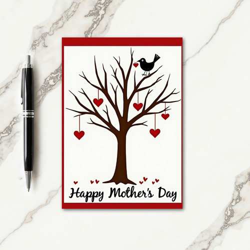 Heart Tree Mothers Day Love Card