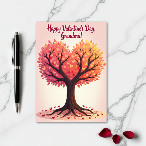 Heart Tree Valentines Day Card