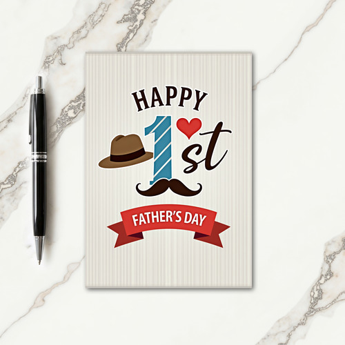 Heartfelt 1St Fathers Day Tie Card