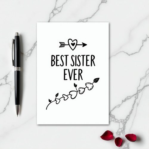 Heartfelt Best Sister Ever Card