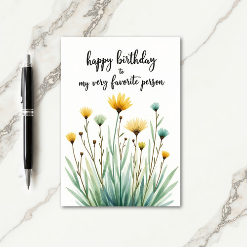 Heartfelt Botanical Birthday Card