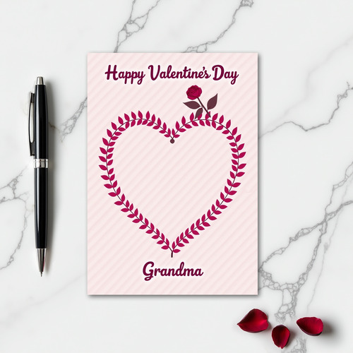 Heartfelt Botanical Grandma Card