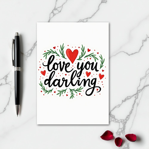 Heartfelt Botanical Love Card
