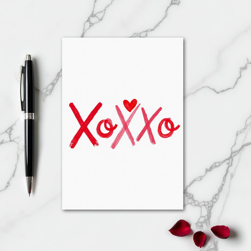 Heartfelt Brushstroke Xoxoxo Card