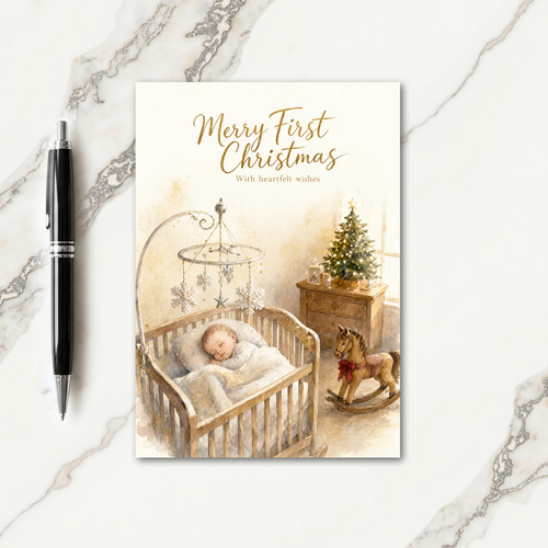Heartfelt Christmas Wishes For New Parents Card