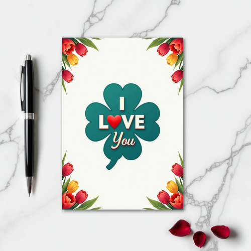 Heartfelt Clover Love Card