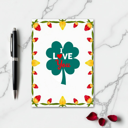Heartfelt Clover Love You Card