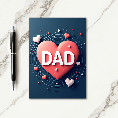 Heartfelt Dads Day Card