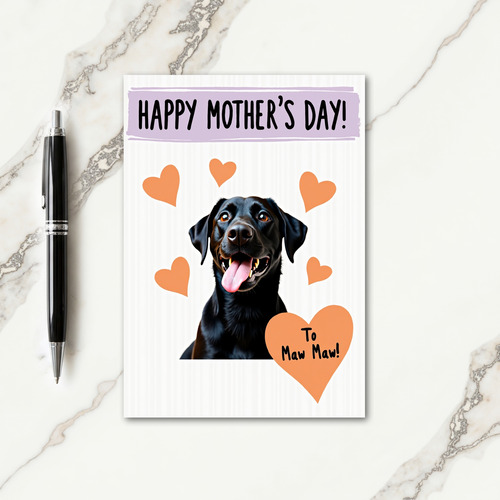 Heartfelt Dog Mom Day Card