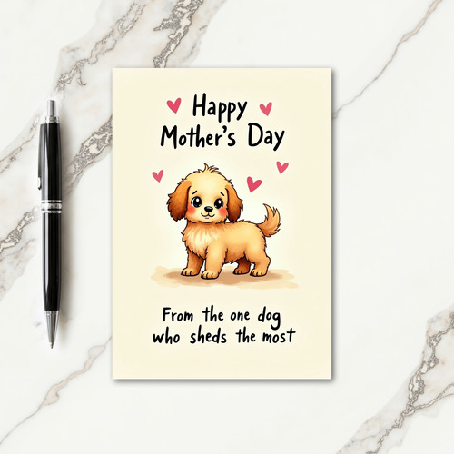 Heartfelt Dog Mothers Day Card