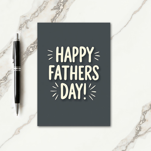 Heartfelt Fathers Day Art Card