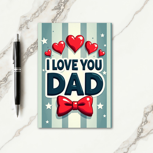 Heartfelt Fathers Day Card