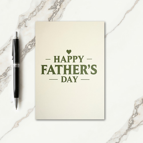 Heartfelt Fathers Day Lines Card
