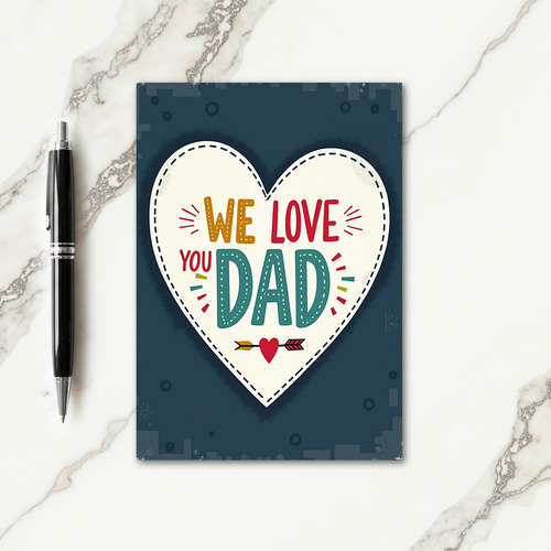 Heartfelt Fathers Day Patched Card
