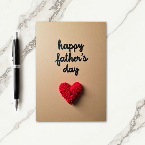 Heartfelt Fathers Day Yarn Card