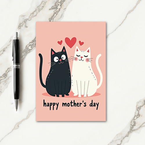 Heartfelt Feline Mother Card