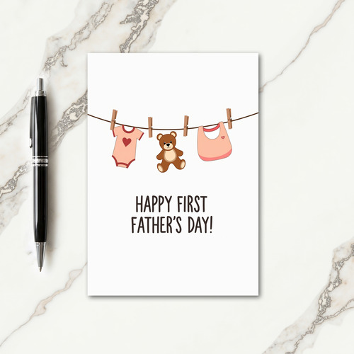 Heartfelt First Fathers Day Card