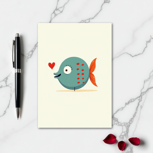 Heartfelt Fish Graphic Card