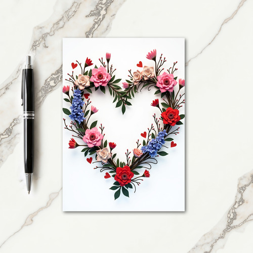 Heartfelt Floral Art Card
