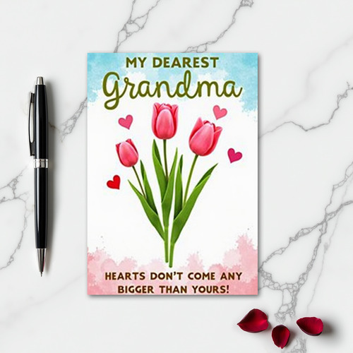 Heartfelt Floral Grandma Card