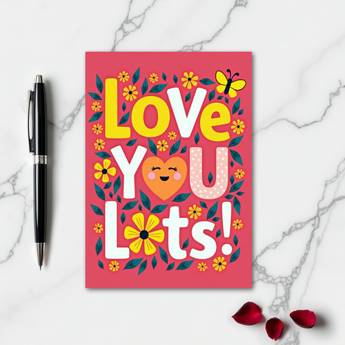 Heartfelt Floral Love Card