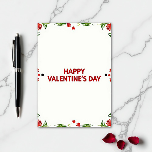 Heartfelt Floral Valentines Card