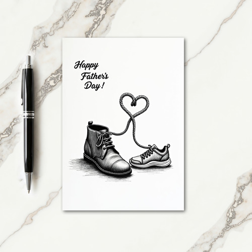 Heartfelt Footwear Fathers Day Card