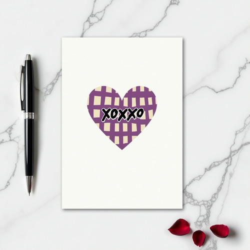 Heartfelt Gingham Xoxoxo Card