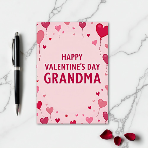 Heartfelt Grandma Balloon Card