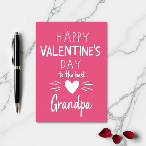 Heartfelt Grandpa Valentines Day Card