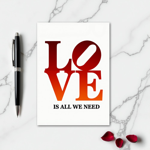 Heartfelt Graphic Love Card