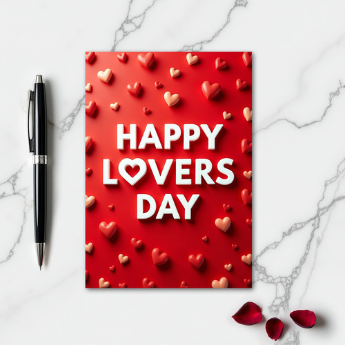 Heartfelt Graphic Lovers Card