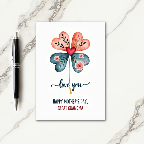 Heartfelt Great Grandma Card