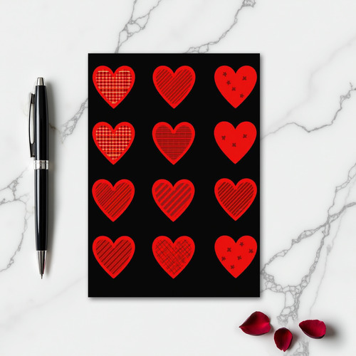 Heartfelt Grid Of Love Card