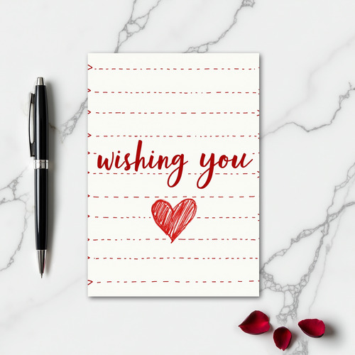 Heartfelt Handmade Wishing You Card